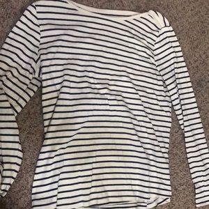 Striped White and Black Long Sleeve - L.L.BEAN